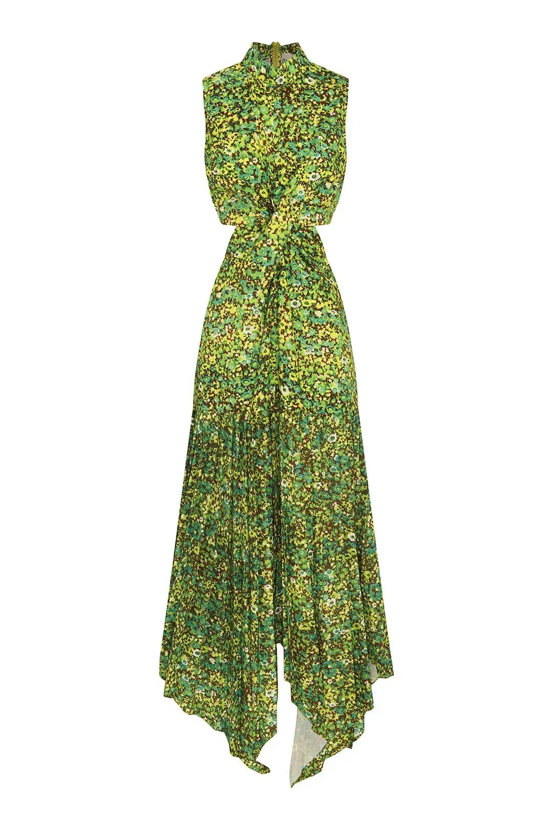 Alemais Phyllis Twist Front Pleat Dress Print Size 12 photo 5