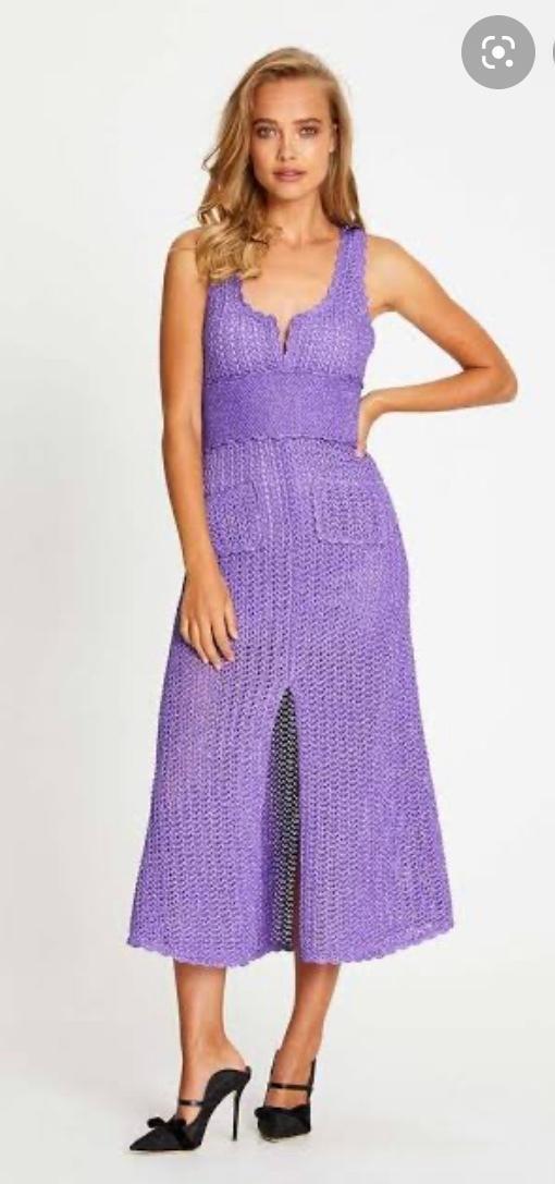 Alice McCall Coney Island Midi Dress in Violet Size 6. photo 4