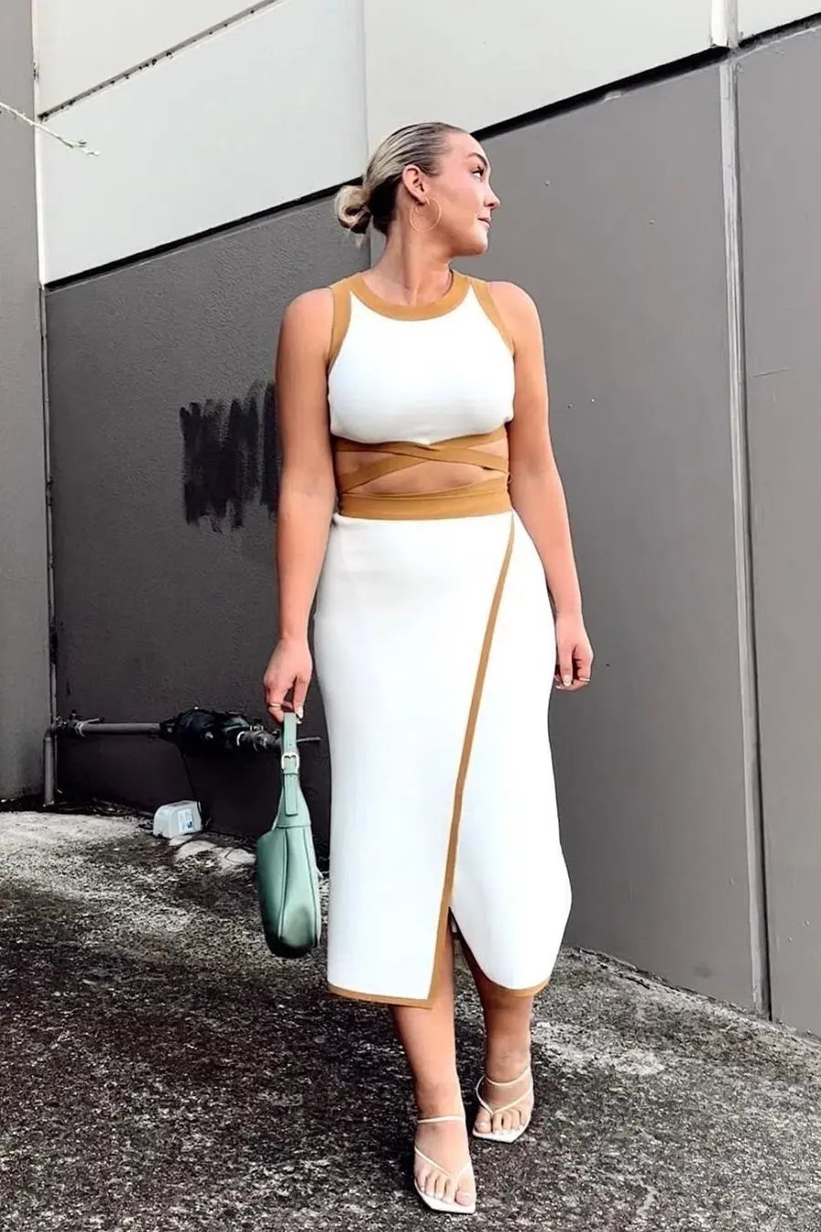 Significant Other Anna Skirt & Top Set Cream with Almond Bind Size 10 photo 4