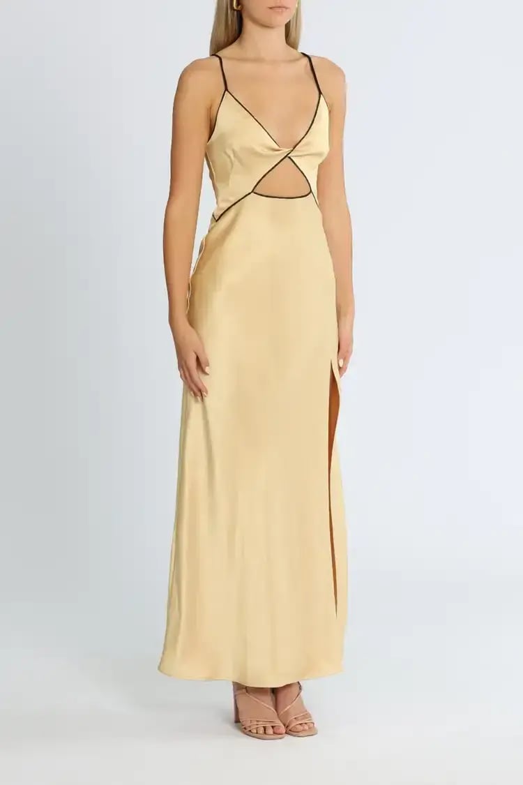 Bec and Bridge Hazel Maxi Dress in Wheat Size 6 photo 3