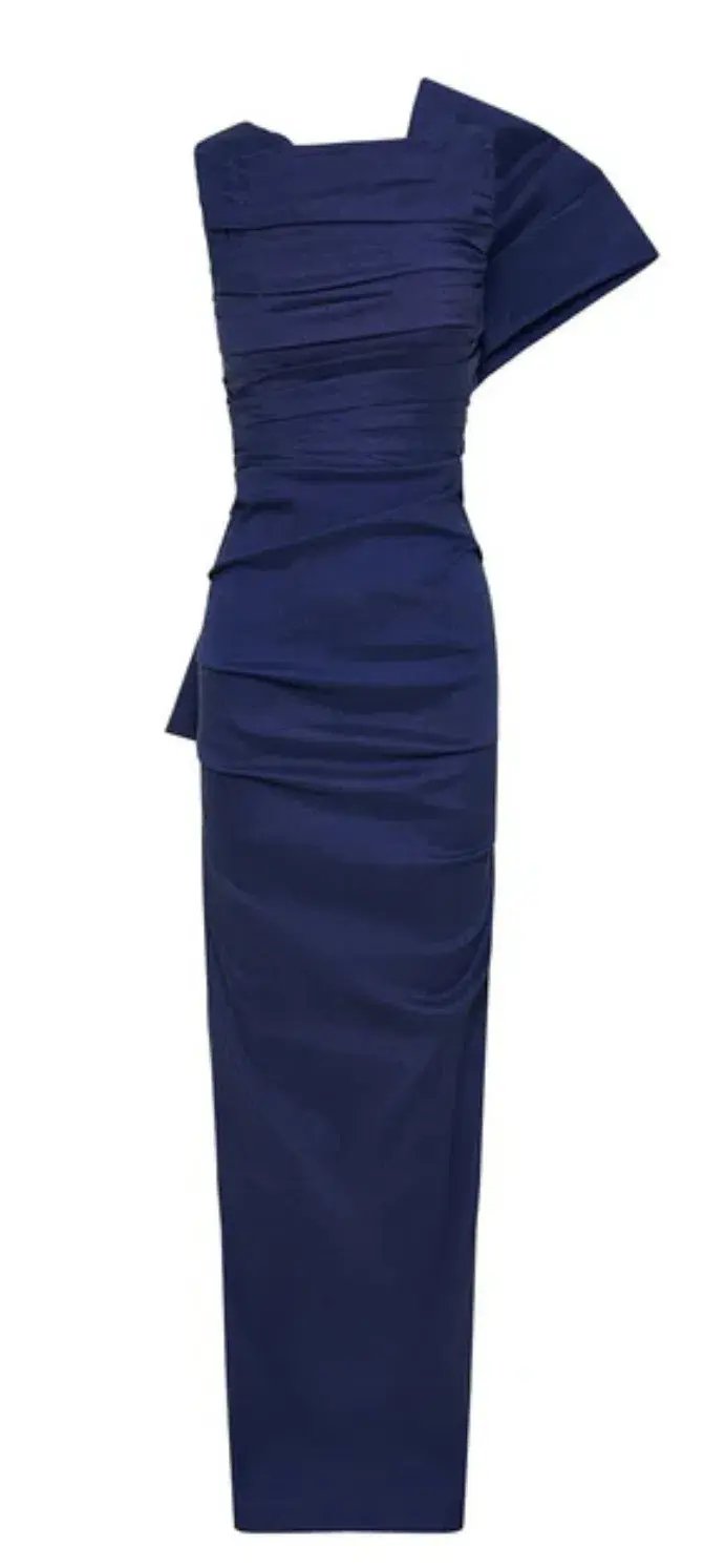 Rachel Gilbert Zora Gown in Stretch Taffeta Size 8 photo 6