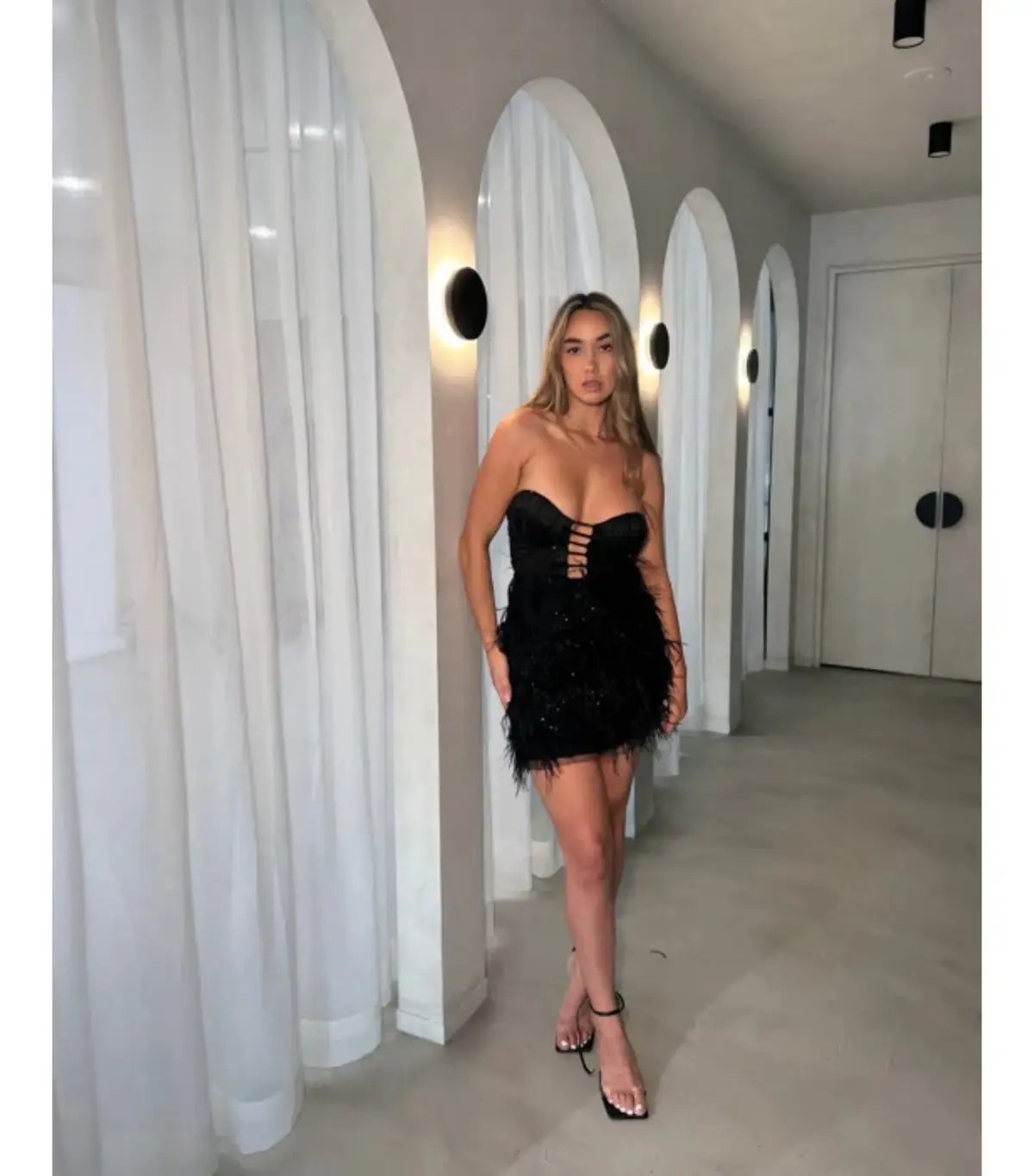 Alamour The Label Cameron Dress Black Size M / AU 10 photo 2