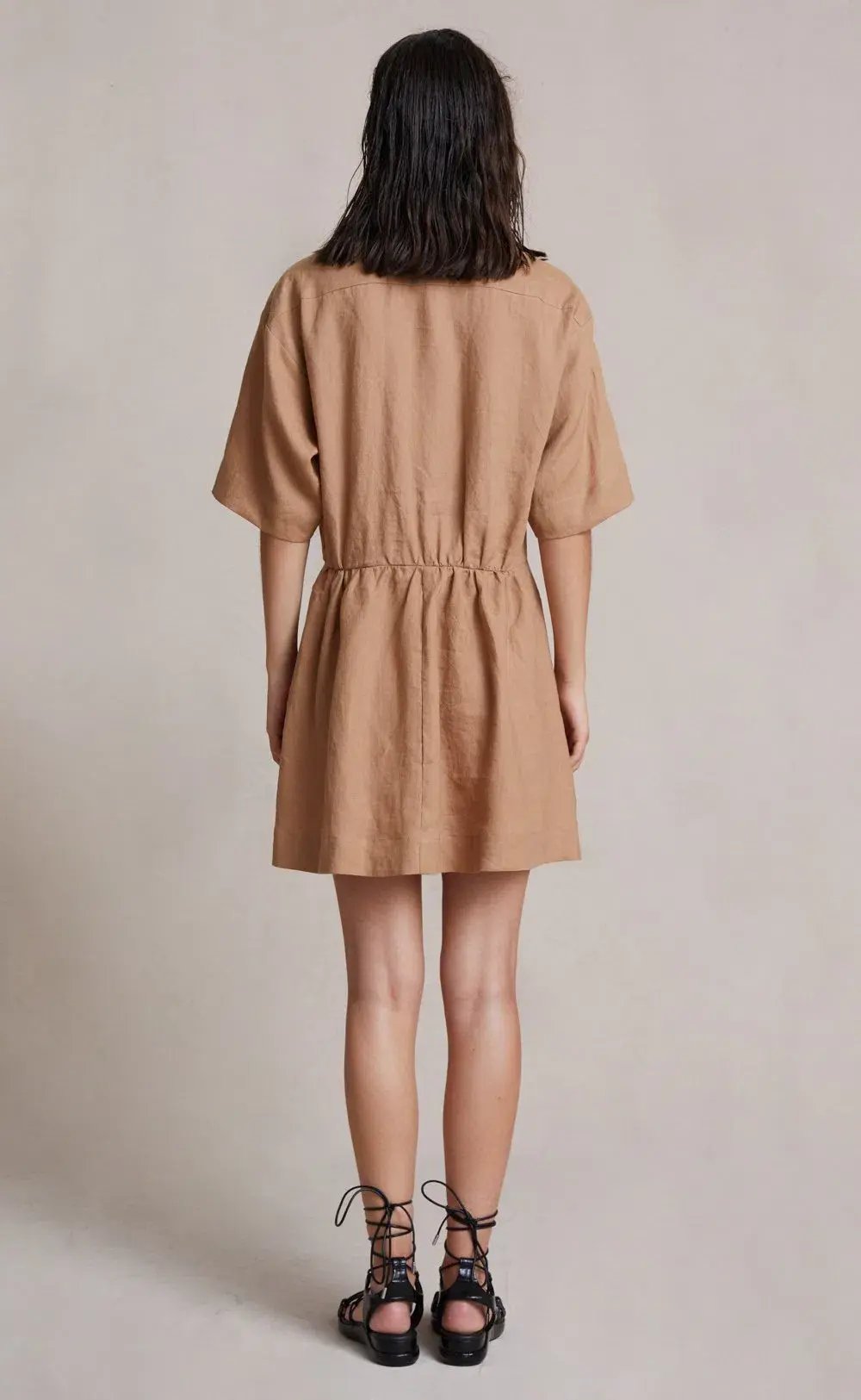 Bec & Bridge Alamos Mini Dress Camel Size 8 photo 4