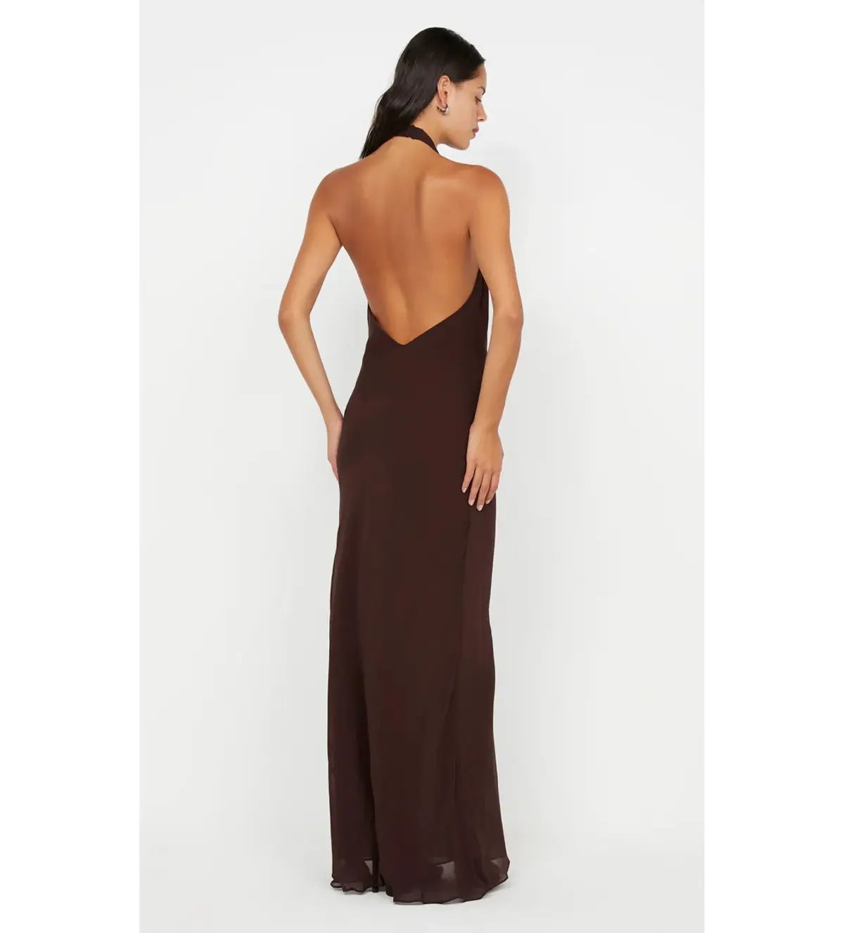 Bec & Bridge Soneva Wrap Maxi Dress Dark Chocolate Size AU 8 photo 5