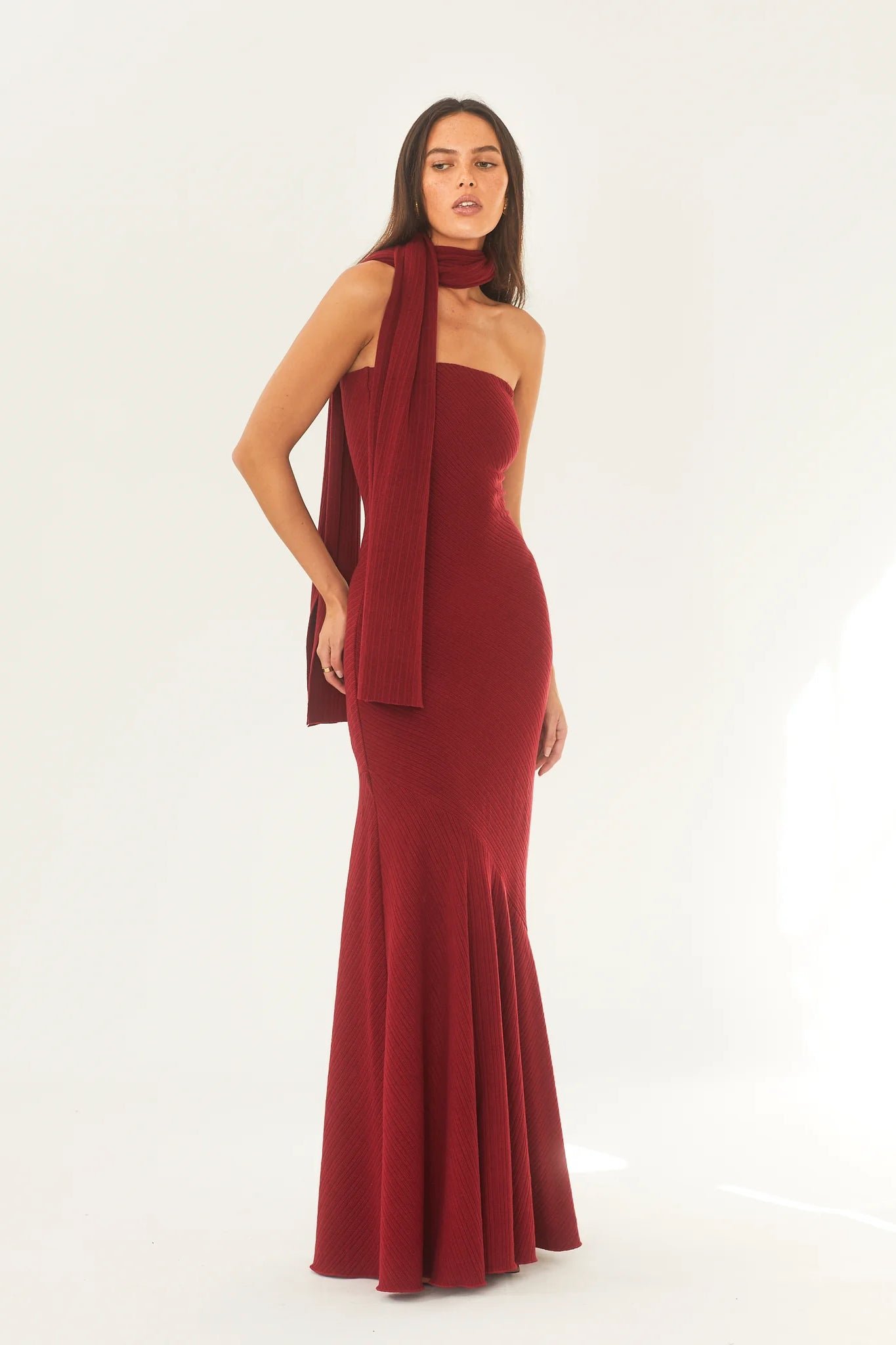 ARCINA ORI JULIANA DRESS - ROUGE photo 4