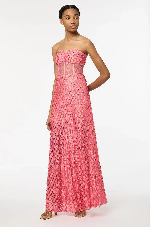 Manning Cartell Supreme Extreme Strapless Gown in Peony Size 8 photo 2