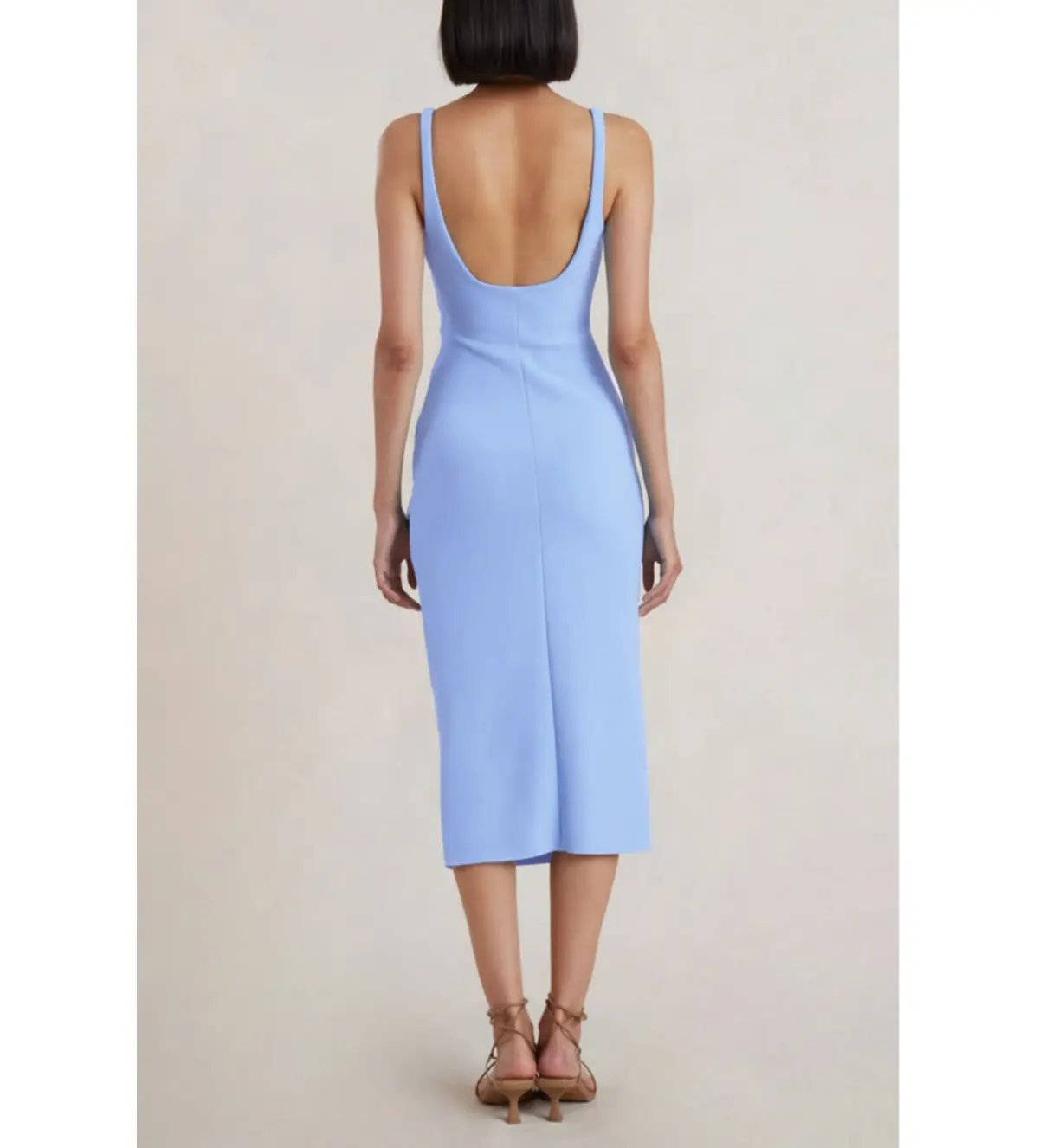 Bec and Bridge Karina Tuck Midi Dress in Blue Size 8 photo 2