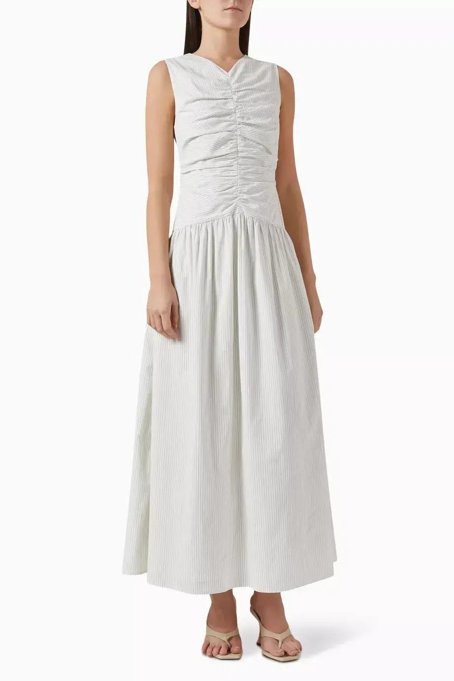 ANNA QUAN Arabella Maxi Dress Taupe Stripe 8 photo 3