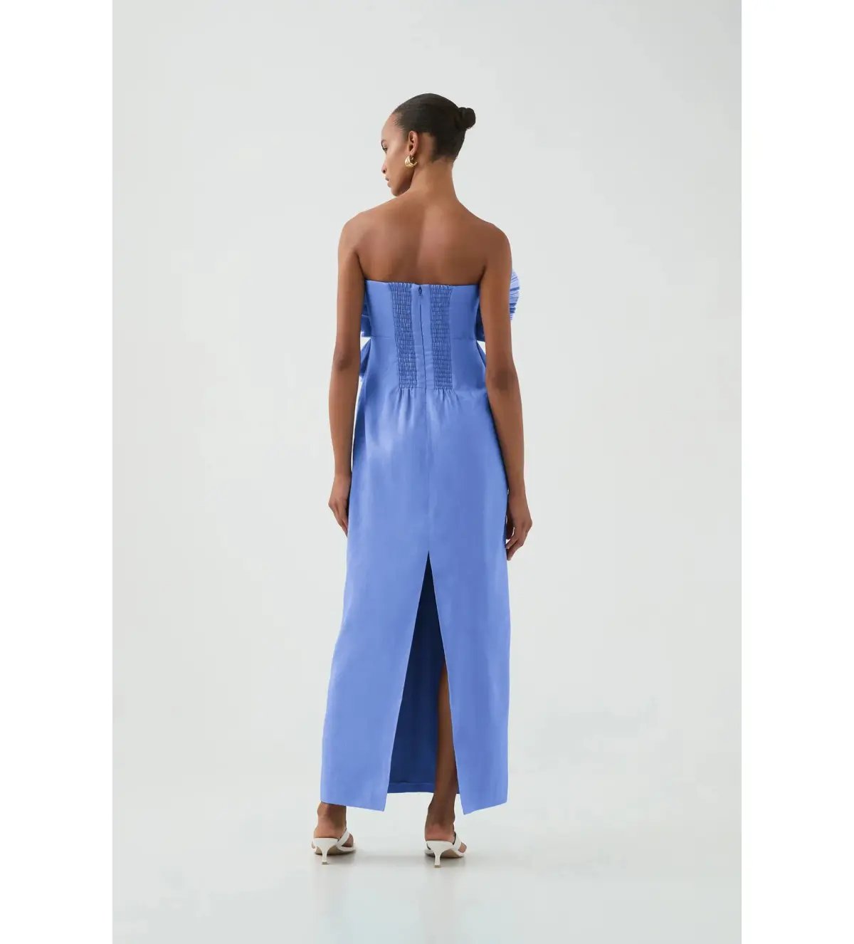 Aje Kira Midi Dress Ocean Wave Size 10 photo 3