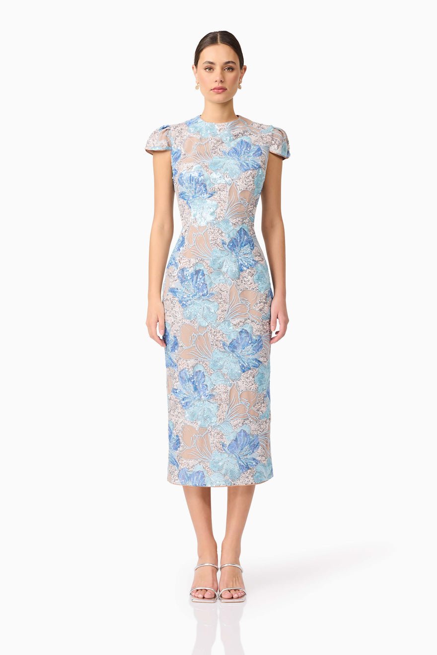 Elliatt Leonie Midi Dress - Blue photo 4