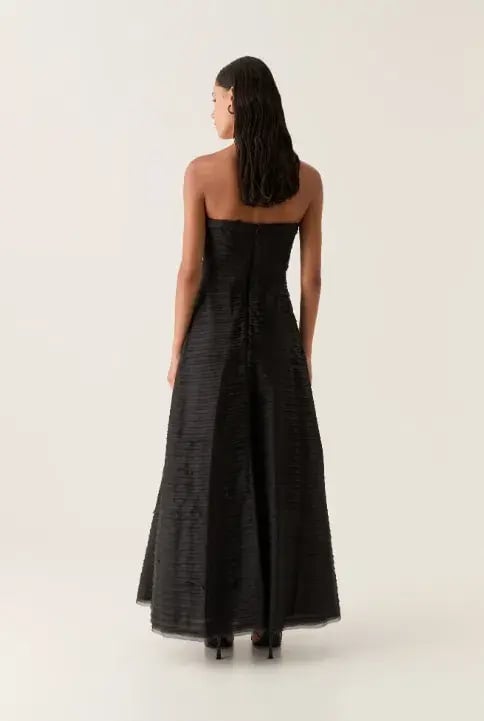 Aje Soundscape Maxi Dress Black Size 8 photo 2