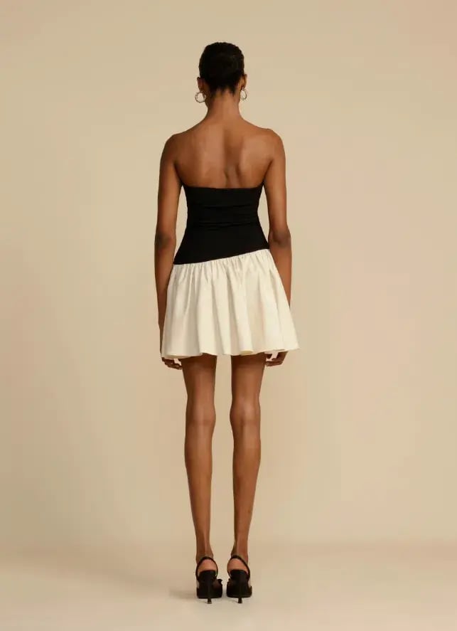 Arcina Ori Celine Mini Dress Black/White Size M/Au 10 photo 4