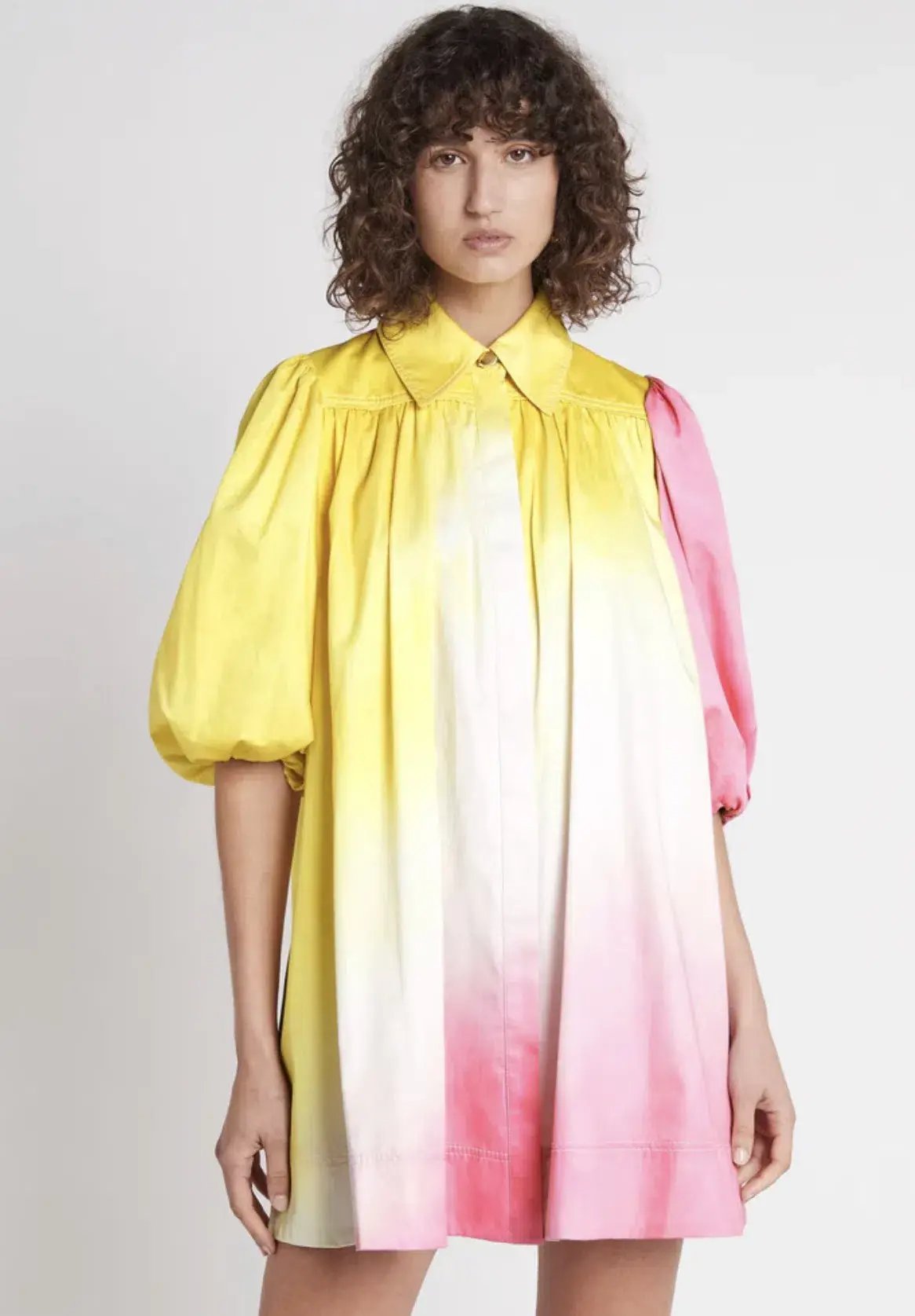 Aje Cloud Burst Smock Mini Dress Tie-Dye Size 8 photo 2