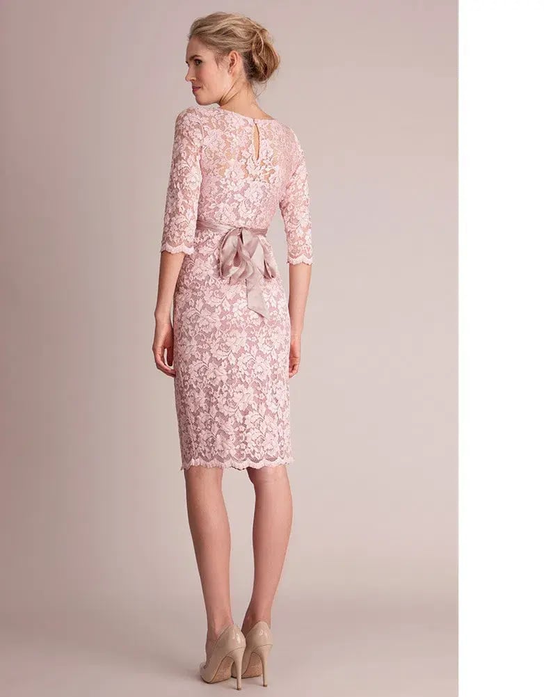 Seraphine Lace Maternity Cocktail Dress Blush Size 14 photo 2