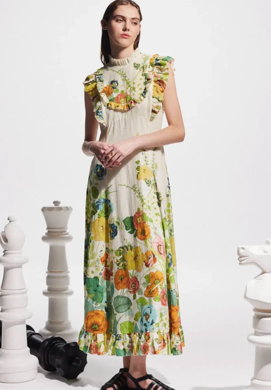 Alemais - Constance Midi Dress - Size 12 photo 2