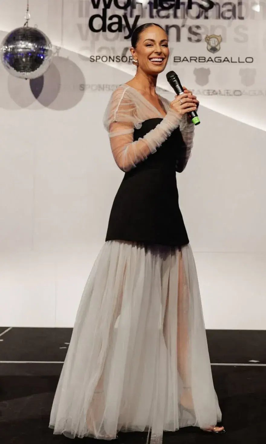 Sheike Isabella Gown, Black/cream photo 2