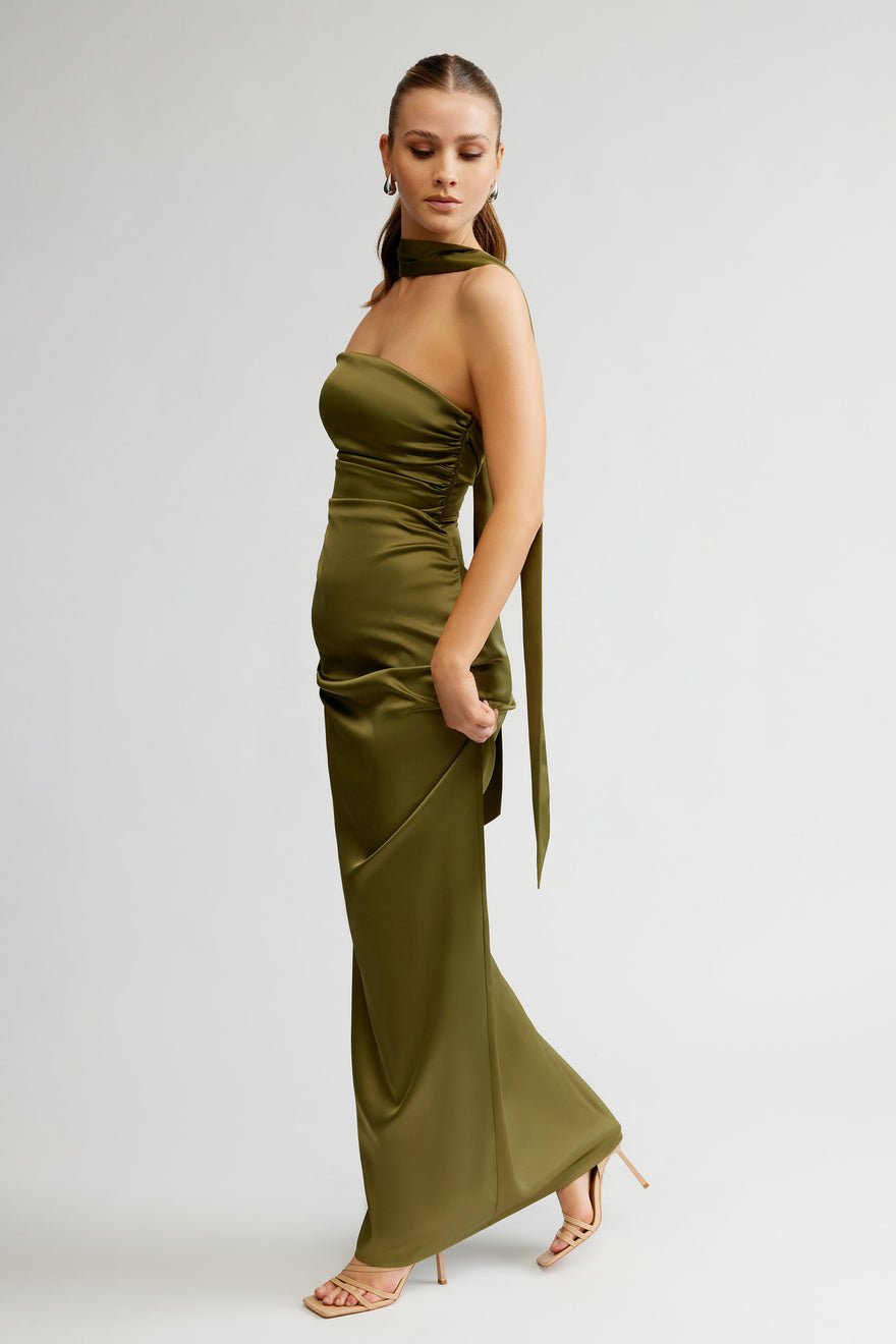 Lexi Catalina Dress - Olive photo 3