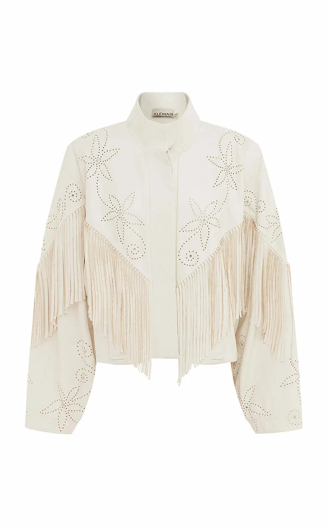 Alemais Barbara Fringe Jacket Size 8 photo 3