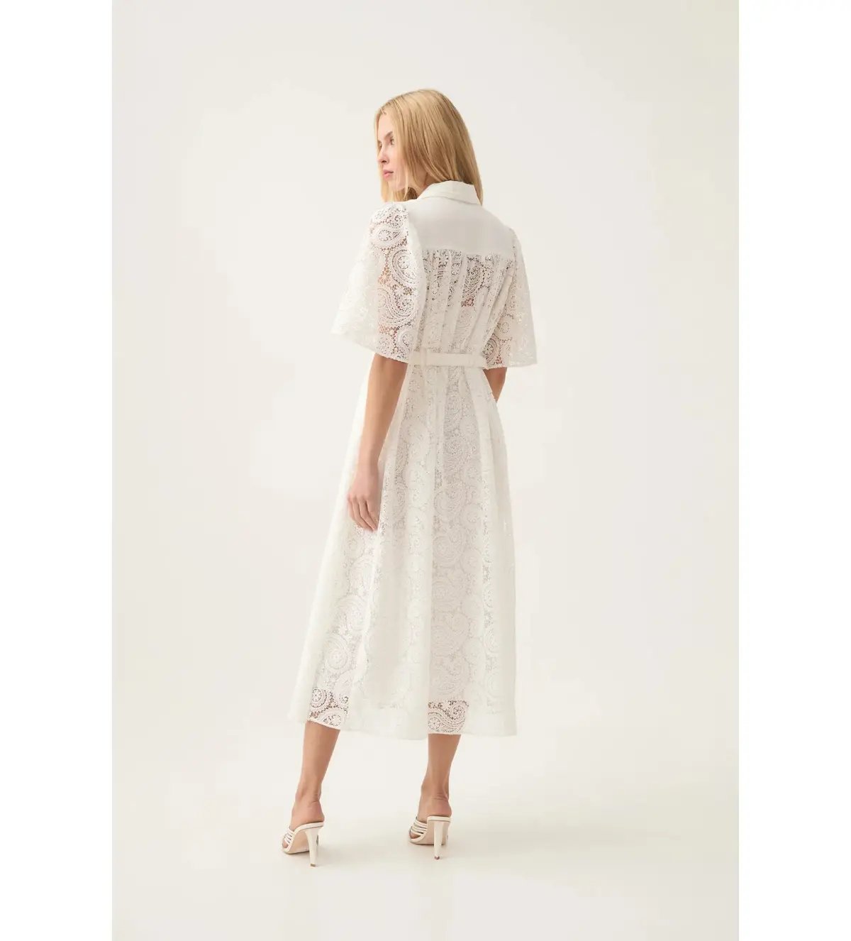 Aje Laicey Paisley Midi Dress Size 8 photo 3