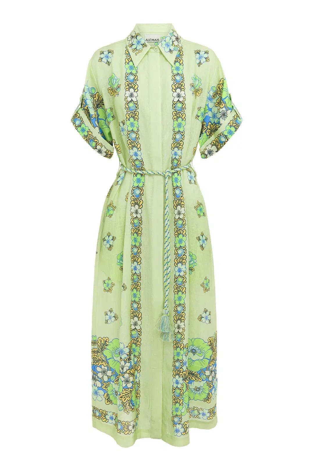 Alemais Velma Shirtdress Green Size 12 photo 4