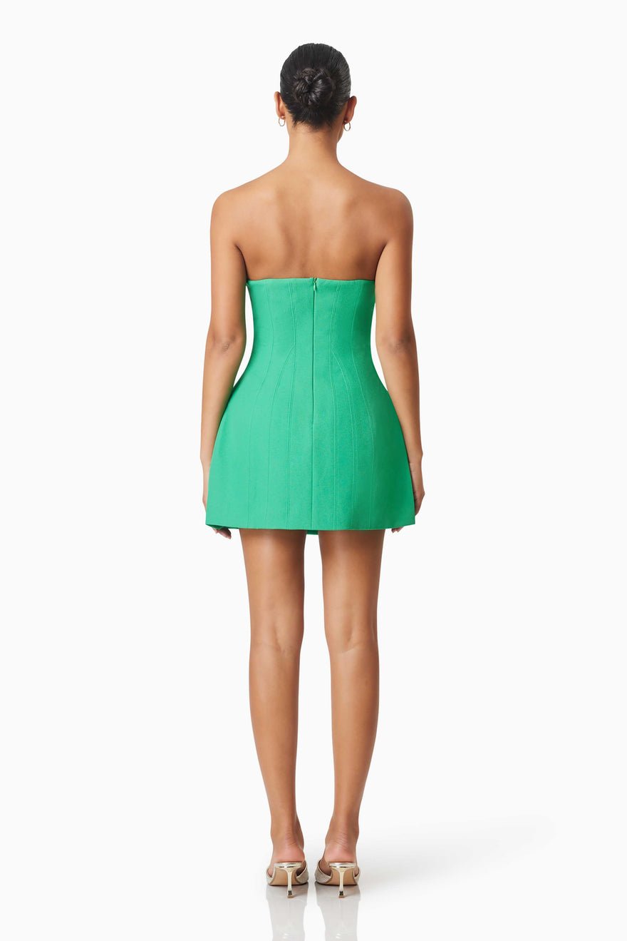 Elliatt Inara Party Mini Dress - Green photo 2