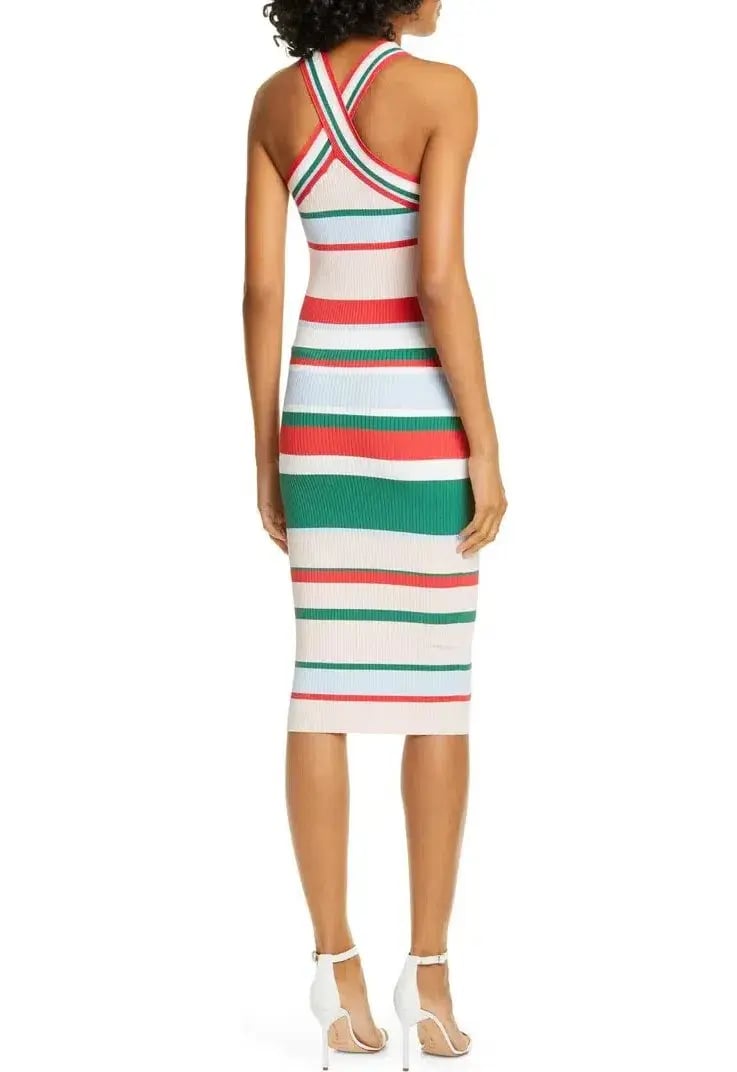 Ted Baker Lyndiaa Tutti Frutti Body Con Sweater Dress Multi Size 8 photo 5