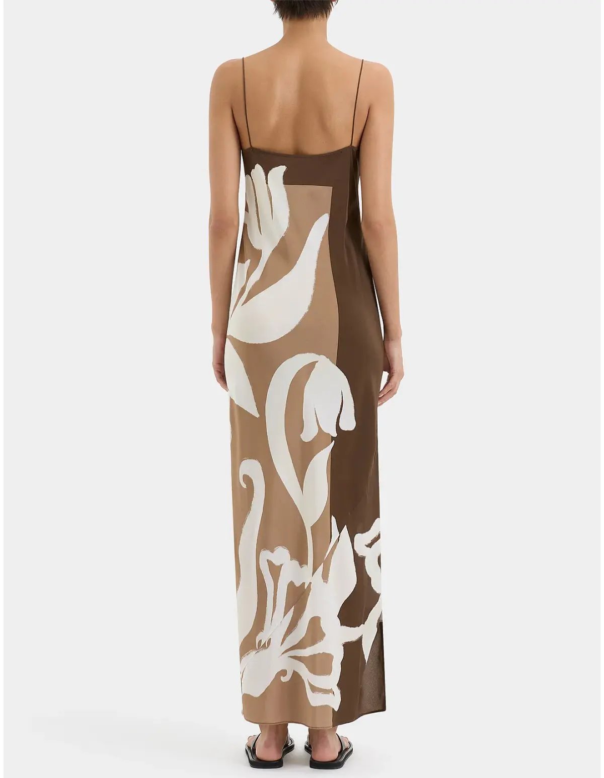 Sir the Label Portia Slip Dress Chocolate Sorrento Size 2 / AU 10 photo 3