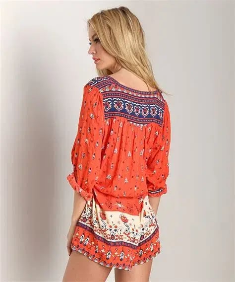 Spell Desert Wanderer Playsuit Sunset Red Size XL / AU 14 photo 4