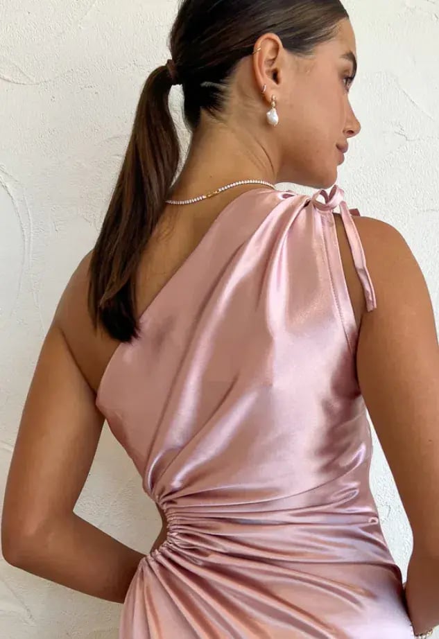 Sonya Moda Nour Blush Maxi Dress Dusty Rose Size 12 photo 6