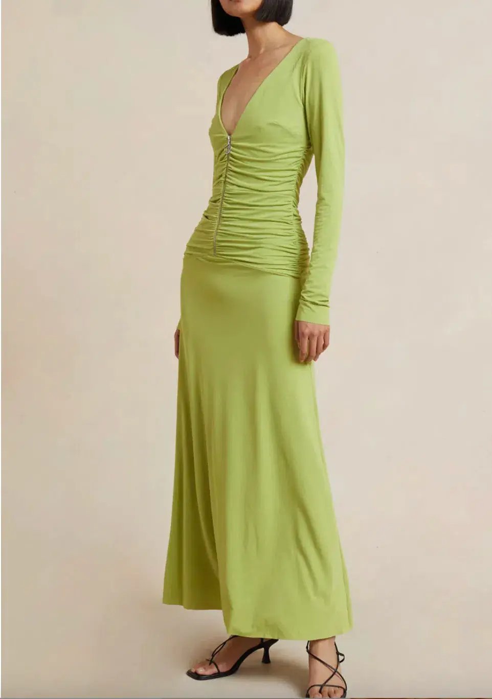 Bec & Bridge  Myla Long Sleeve Maxi Dress Green Size 8 / S photo 2