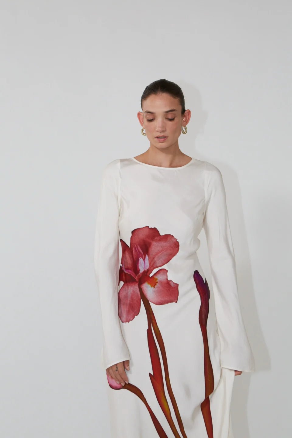 THE WOLF GANG THEA MAXI DRESS - PORCELAIN photo 3