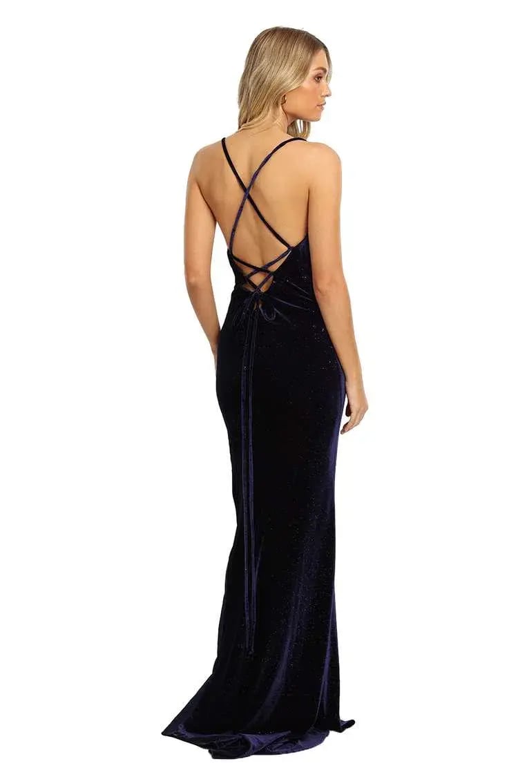 Tania Olsen Carlisle Gown in Navy Size 6 photo 3