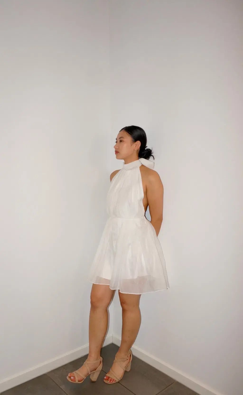 Calia Collection Rosalia Mini Dress White Size 8 photo 2