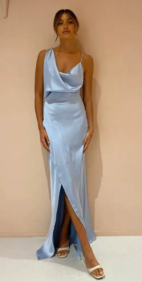 One Fell Swoop Muse Maxi Dress in Carolina Blue Size 8 photo 6