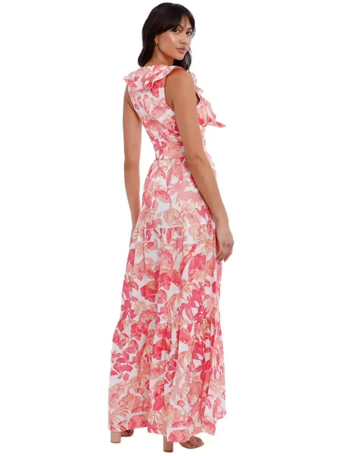 Rebecca Vallance Tropicale Maxi Dress in Pink Size AU 14 photo 4