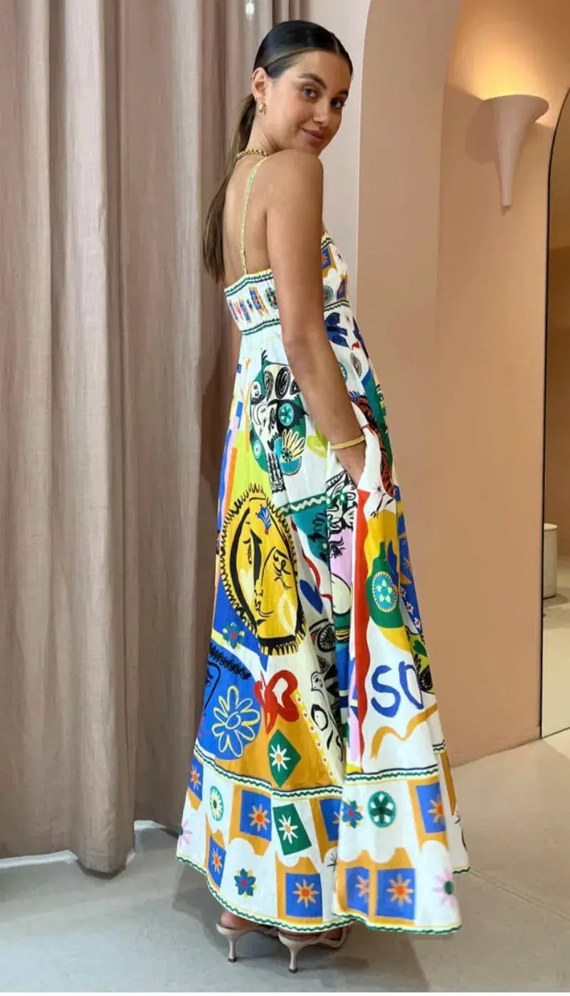 Alemais Soleil Sundress Multi Size 10 photo 3