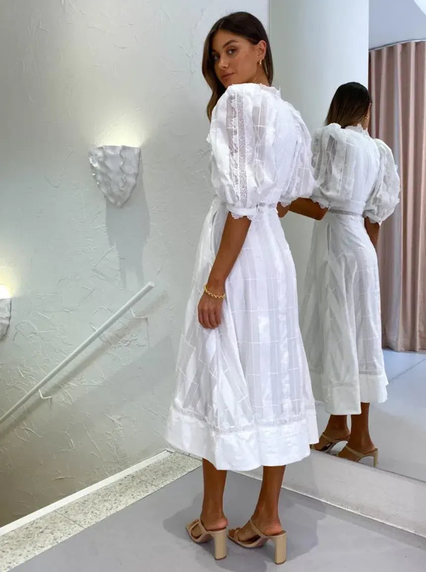 Acler Grampian Dress White Size 10 photo 6