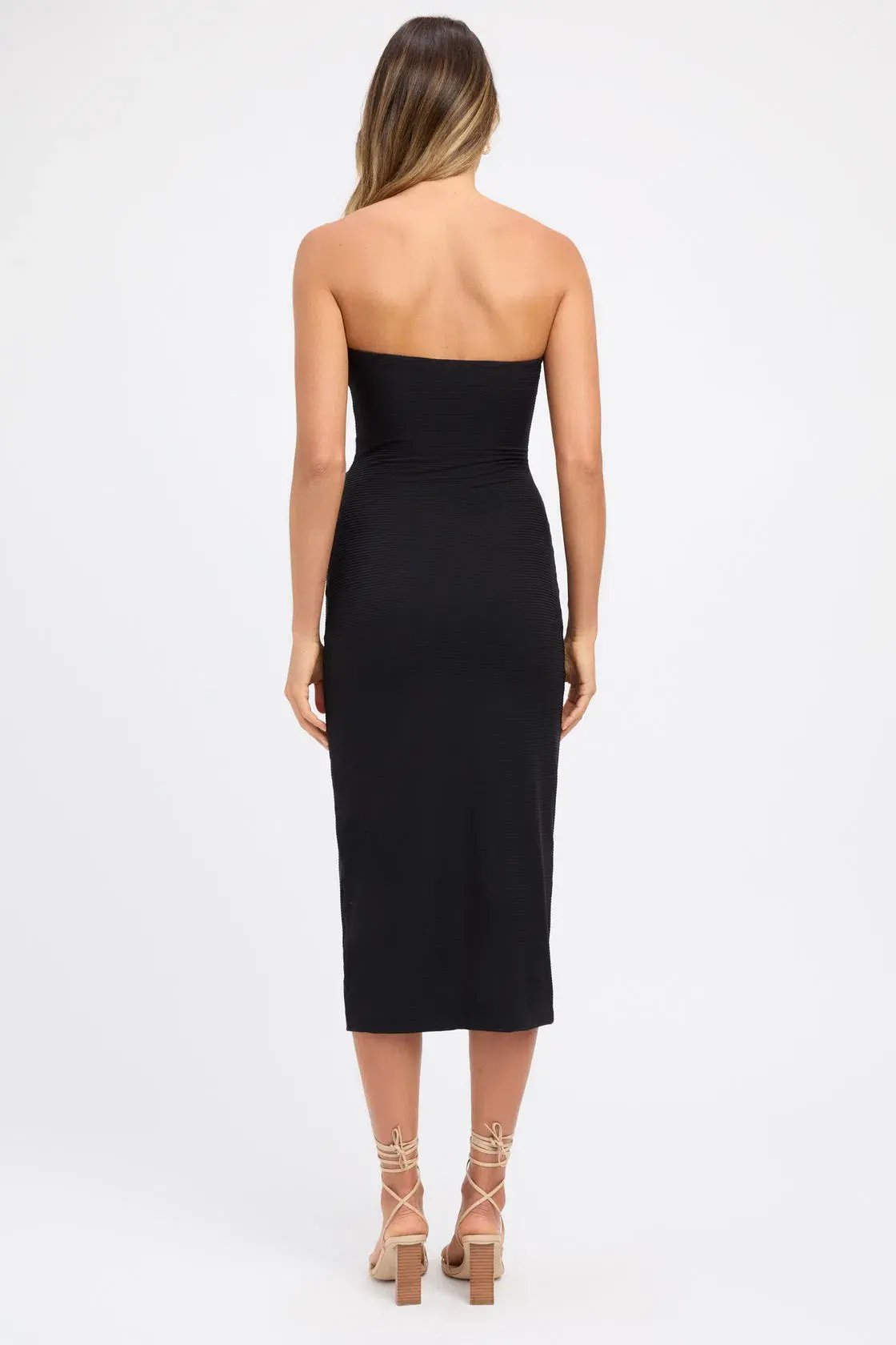 Kookai Ada Midi Dress Black Size 10 photo 2