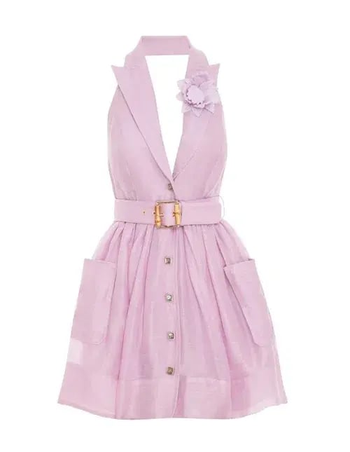 Zimmermann The High Tide Tuxedo Mini in Lilac Size 0/AU 8 photo 2