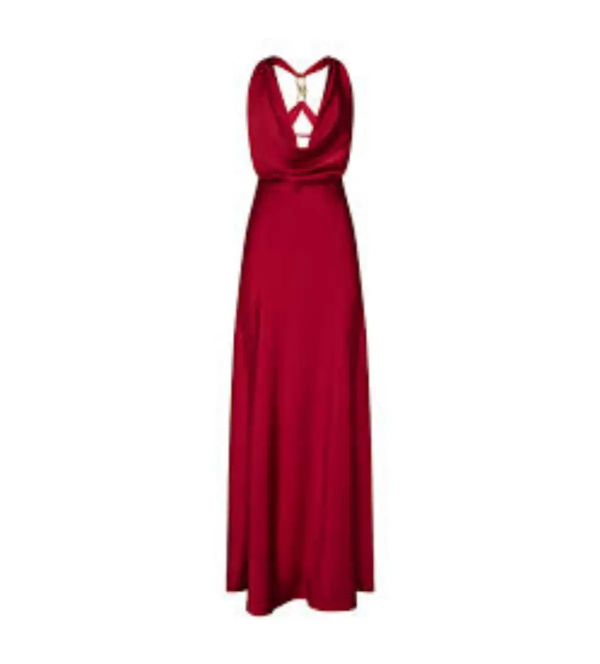 Manning Cartell Charmed Cowl Slip Maxi Dress Red Size 4 photo 3