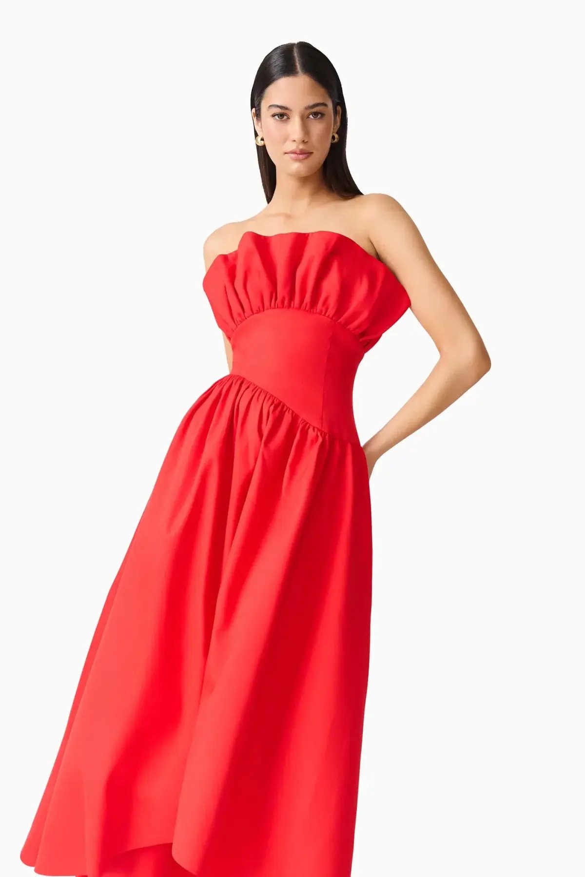 Elliatt Laurel Sleeveless Maxi Dress Red Size 8 photo 2
