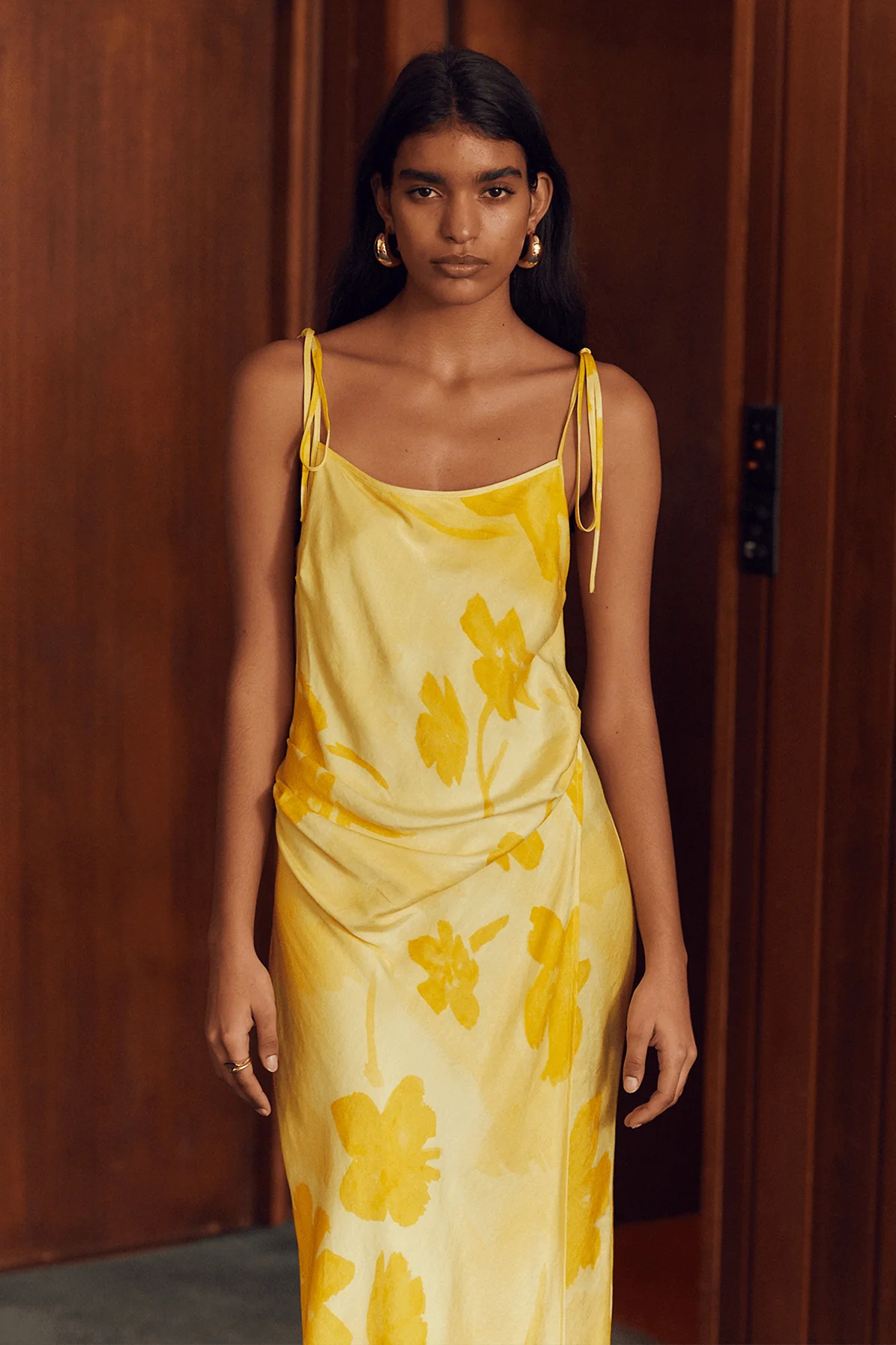 THIRD FORM WILD FLOWER WRAP MAXI SLIP DRESS - FLORAL photo 4