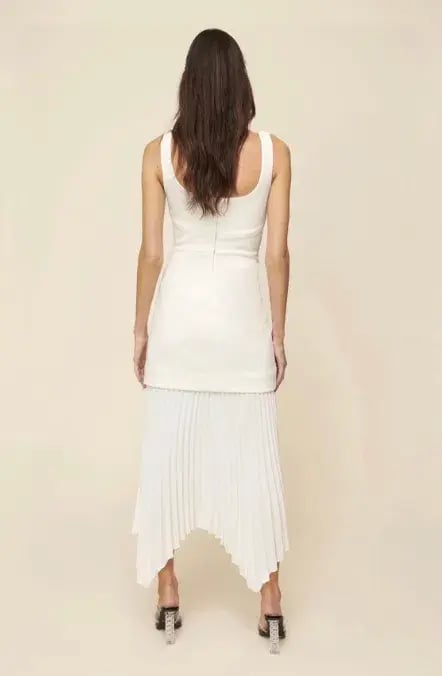 Sheike Hannah Midi Dress White Size 6 photo 2