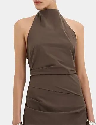Sir The Label Sol Halter Gown Brown Size 10 photo 2