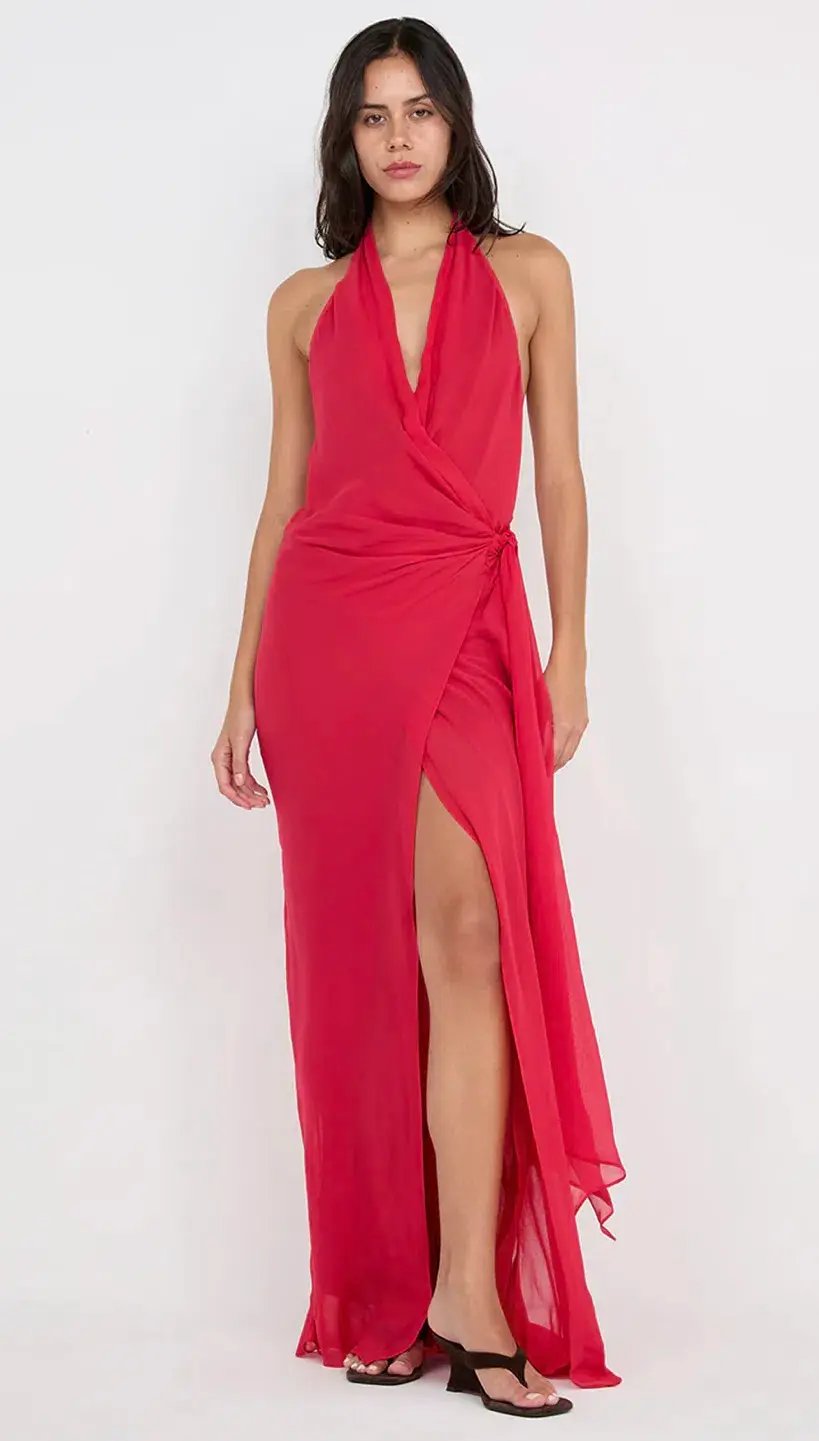 Bec And Bridge Soneva Dress Strawberry Size 10 photo 2