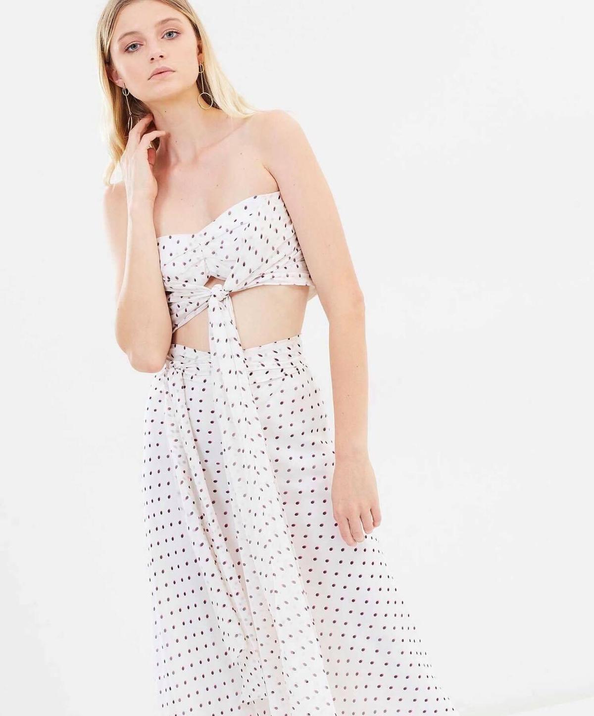 Bec & Bridge Little Cuba Tie Top & Skirt Polka Dot Print Size AU 8 photo 3