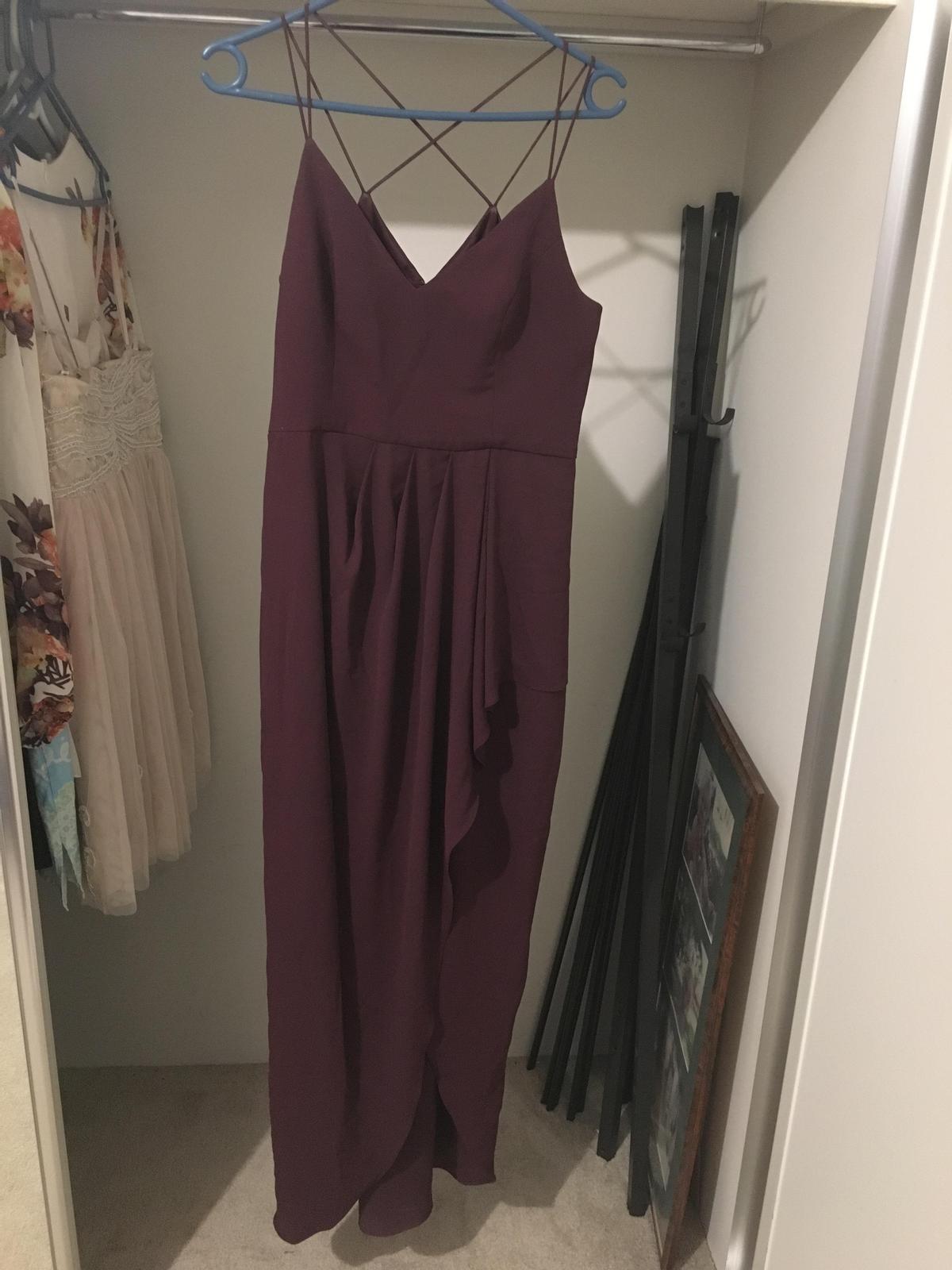 Maroon Midi dress Size 10 photo 2