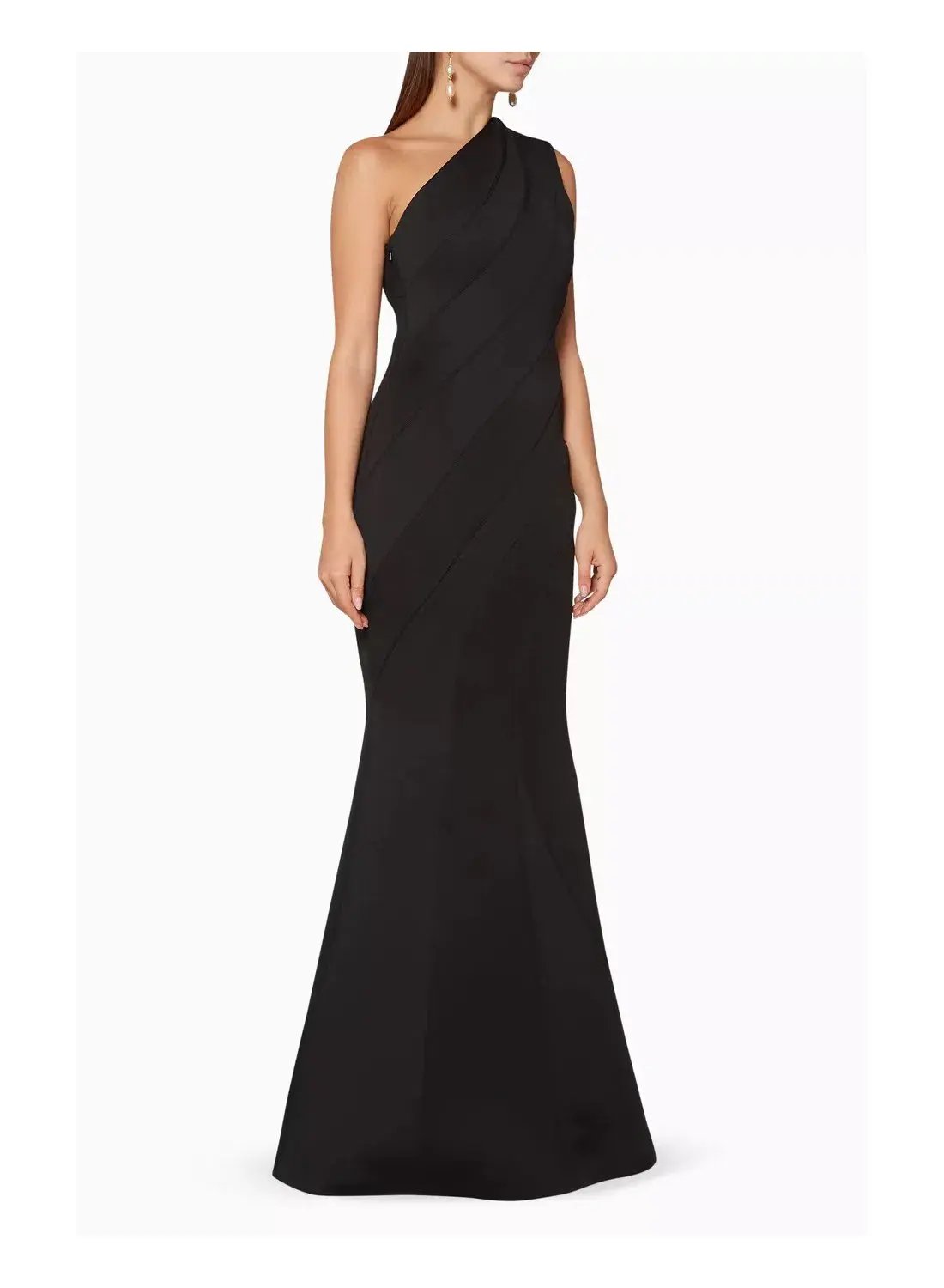 Rachel Gilbert Rumer Gown Black Size 6 photo 2