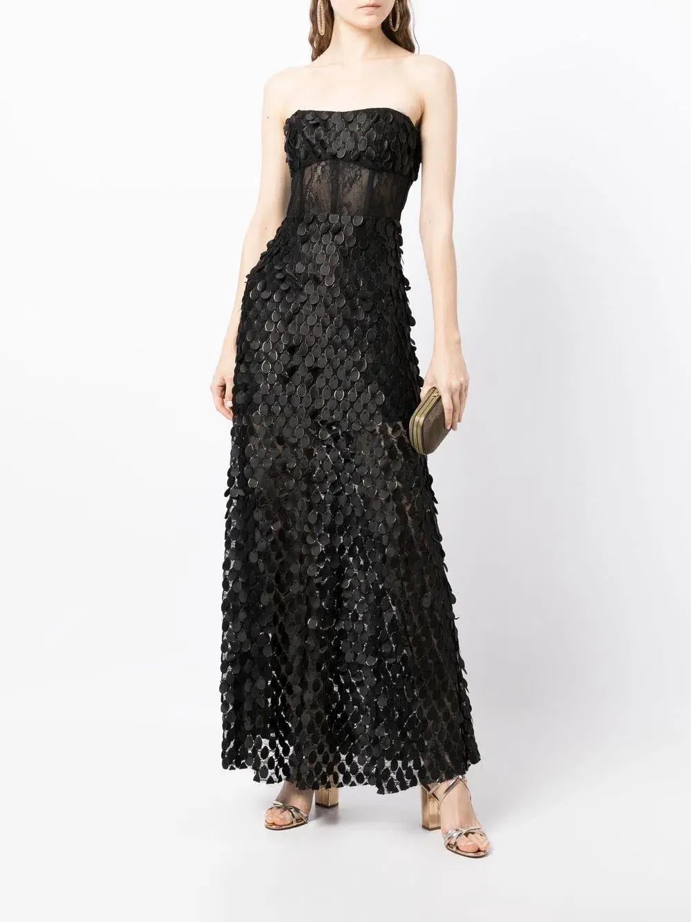 Manning Cartell Supreme Extreme Strapless Gown Black Size 12 photo 4