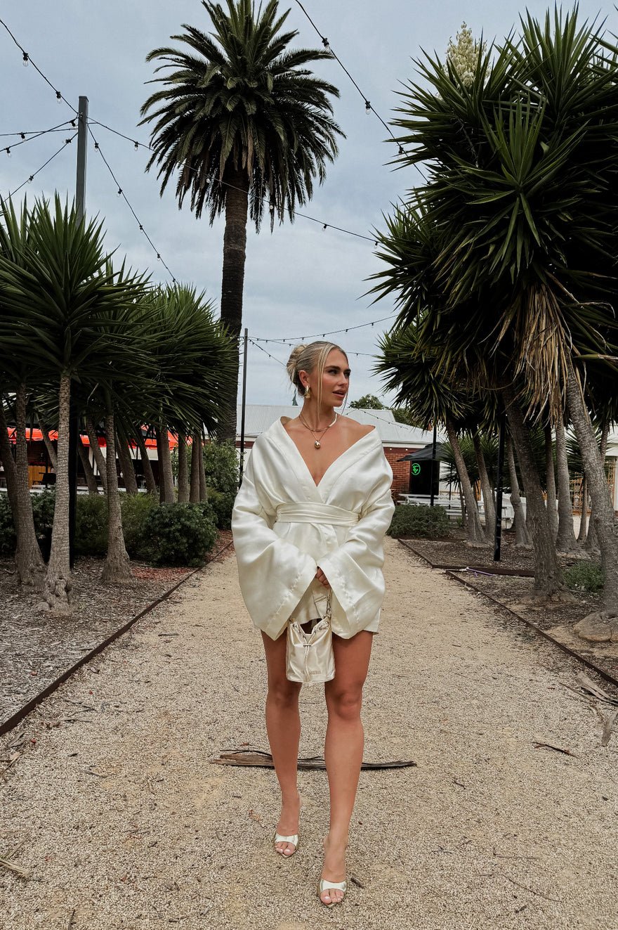 Khirzad Femme Rio Nina Robe Dress, Ivory photo 2